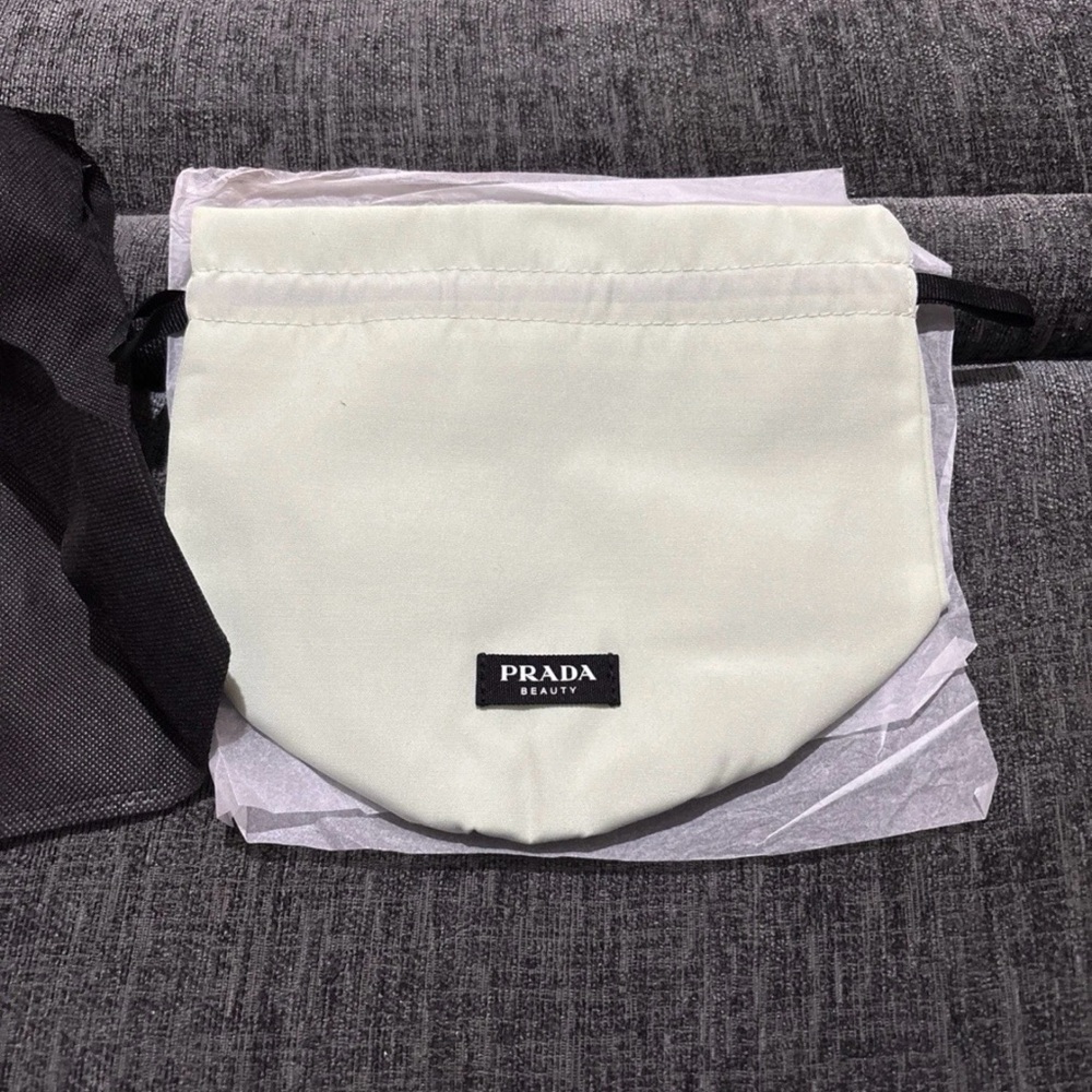 Prada Beauty Pouch Drawstring Light Green Dust Bag . - Picture 8 of 13
